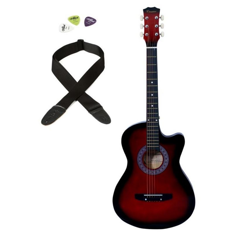 Acoustic Guitar 38''C "RD" + Strap + Picks