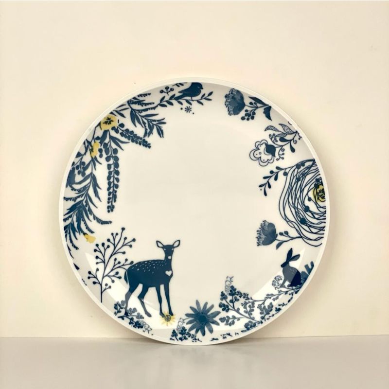 Blue Safari Cereal Plate - Set Of 02