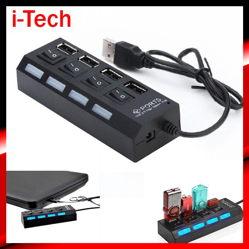 Usb Hub 4 Port 2.0 With Button