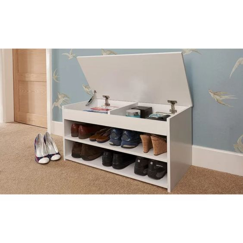 Shoes storage rack with seat