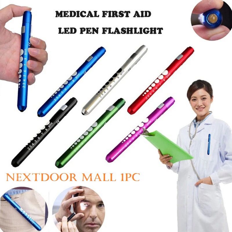 Nextdoor_Mall   Flashlight_Lanterna_Powerful Penlight Medical LED Torch Handy Pen Light AAA(without battery) For Doctor_Nurse_Diagnostic_1pc