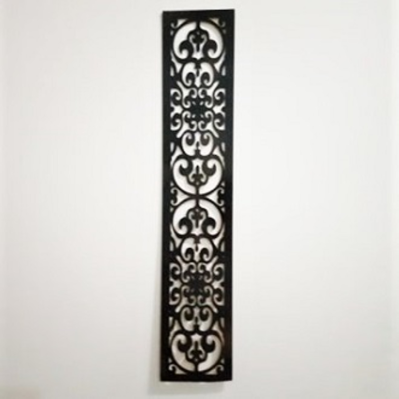 Wall Decoration Wooden Frame Premium Quality Pack of 02  24 inch x 4 Inch  Black