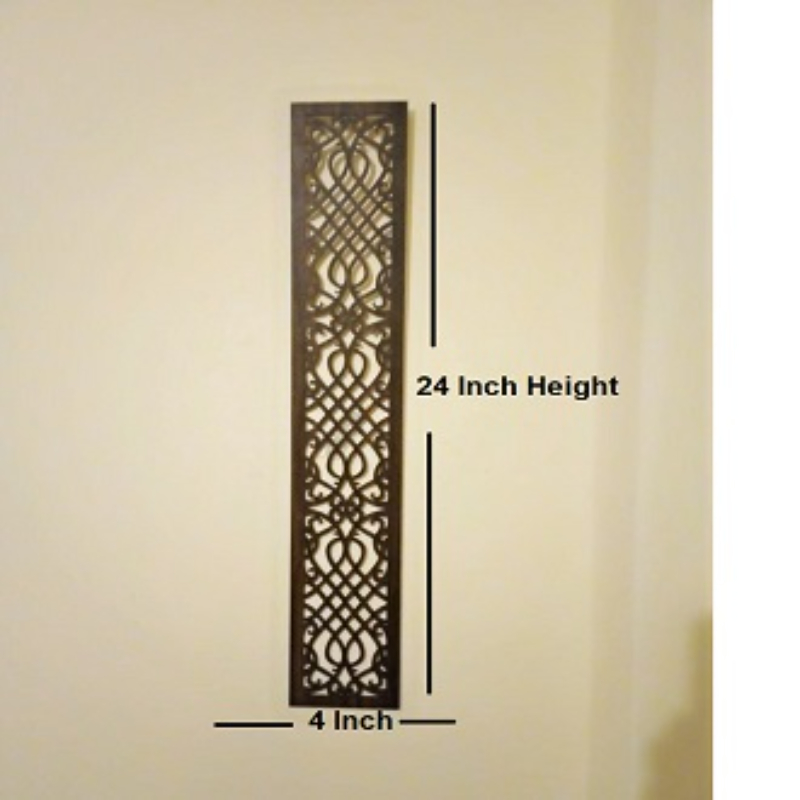 Wall Decoration Wooden Frame Pack of 02 Pcs  24 inch x 4 Inch