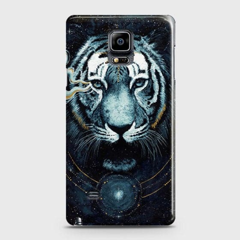 Samsung Galaxy Note Edge Cover - Vintage Galaxy Tiger Printed Hard Case with Life Time Colors Guarantee