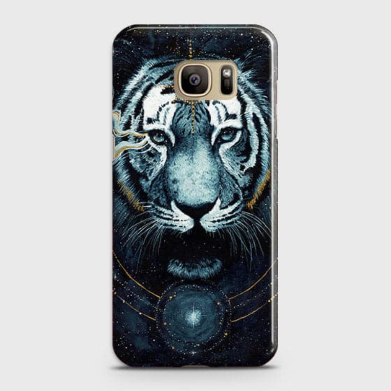 Samsung Galaxy Note 7 Cover - Vintage Galaxy Tiger Printed Hard Case with Life Time Colors Guarantee