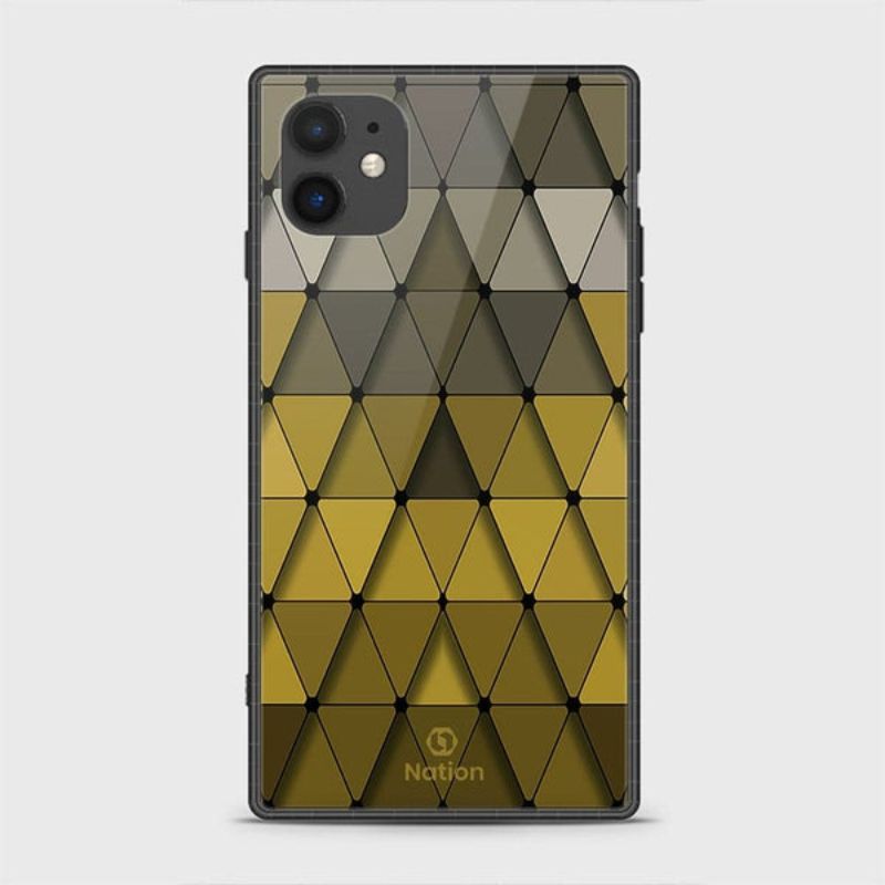 iPhone 11 Pro Cover - Onation Pyramid Series - HQ Ultra Shine Premium Infinity Glass Soft Silicon Borders Case