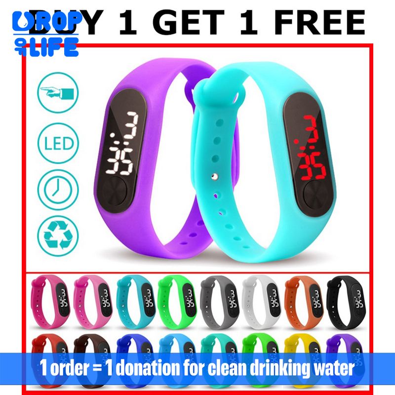 Buy 1 Get 1 Free M3 Touch LED Bracelet Digital Band Watch for boys Good Quality & Fashionable Design