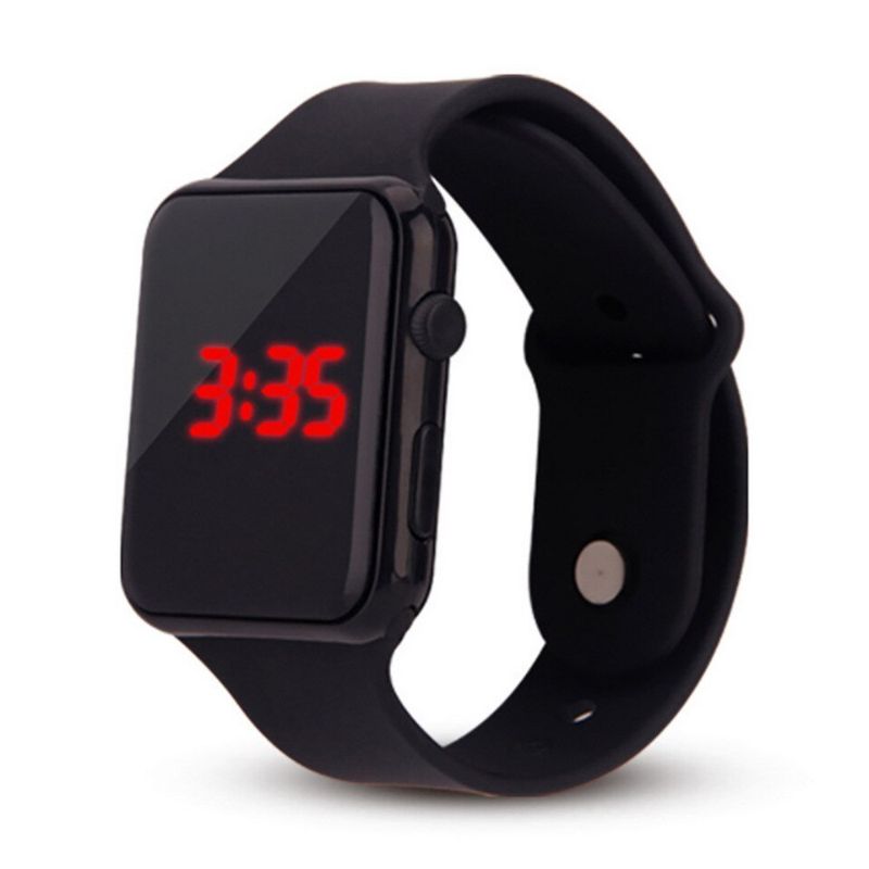Best Quality SPORTS LED SQUARE BAND WATCH FOR UNISEX - Best Quality Square Digital Silicone Sports Watch For Men&Women