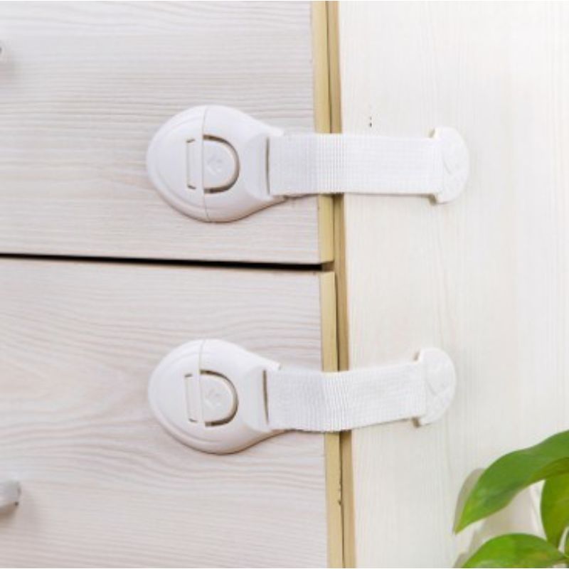 Plastic Locks for Cabinets - Safety Locks Plastic Children Care Protection Locks For Drawer Cabinet Door Cupboard Window Refrigerator For Baby Safety and Security Protector.