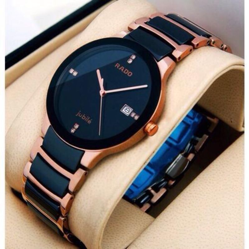 Classic Luxury Watches for Men Watch Silver Steel Analog Quartz Watch With Two Tone Watch