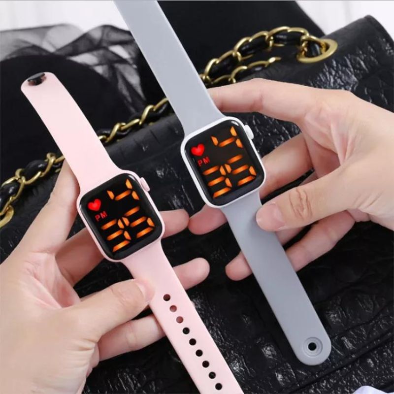 Waterproof Sports Watch For Men Women Led Digital Watch Silicone Strap WristWatch