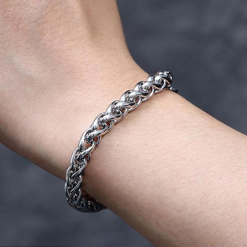 Stylish wheat link chain bracelet Waterproof  For Men/Boys / Luxury hand Chain For Boys