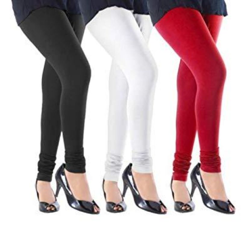 Pack Of 3 Multi-color Stretchable Tights For Girls/Women