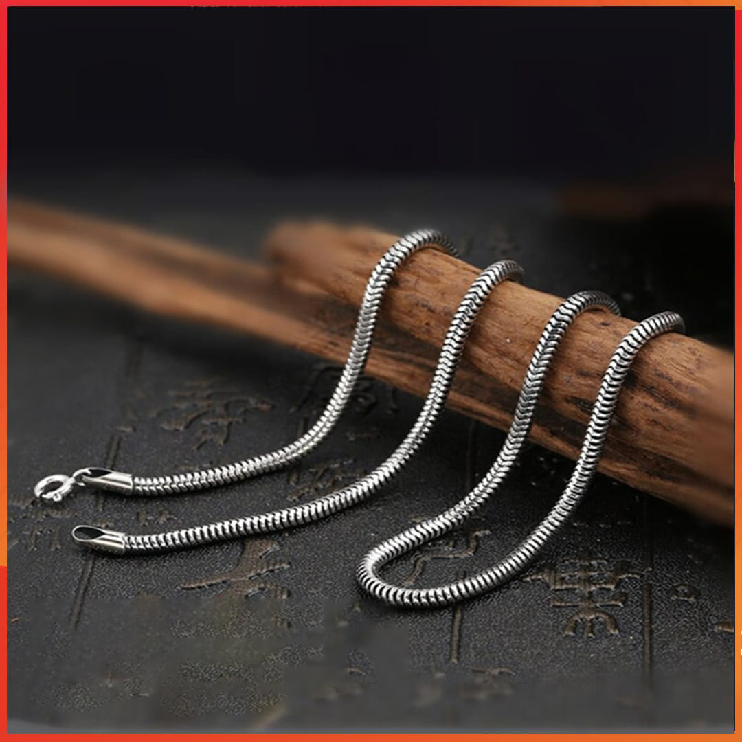 Silver Round Chain for Men