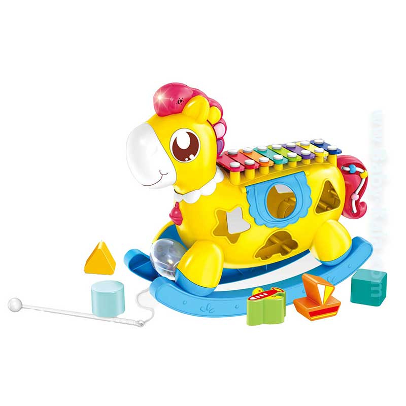 Happy Pony Musical Toy Kids Xylophone Toy With Light And Music