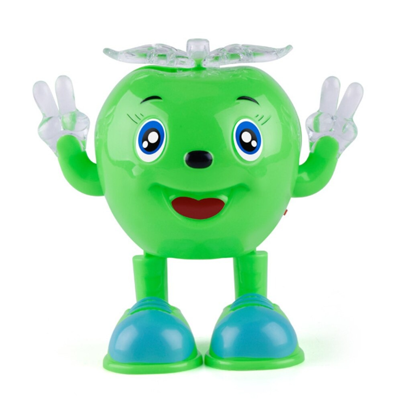Electric Dancing Apple Battery Operated Baby Vocal Toys With Lighting Swing Toy