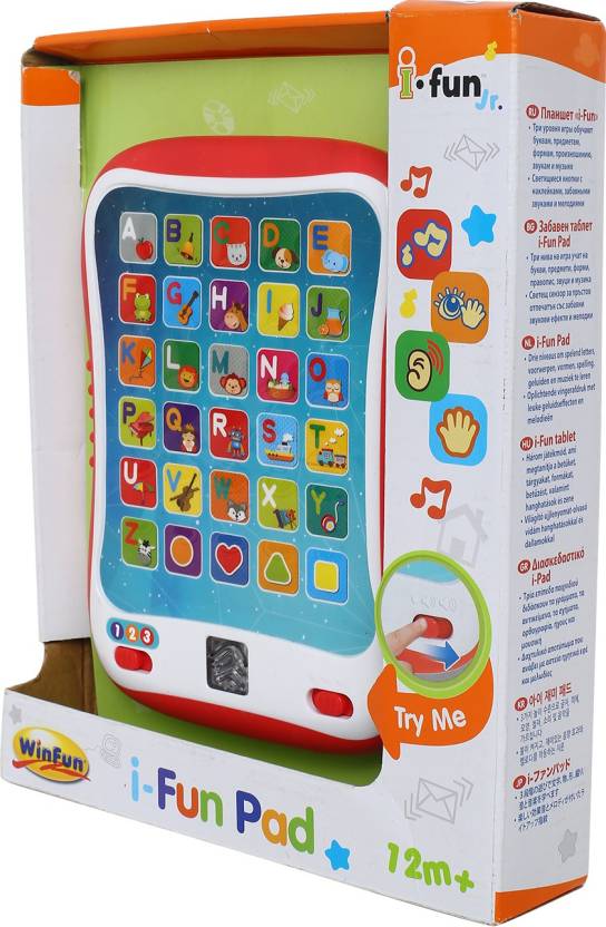 Interactive I-Fun Pad Learning Kids Alphabet Shape Toy
