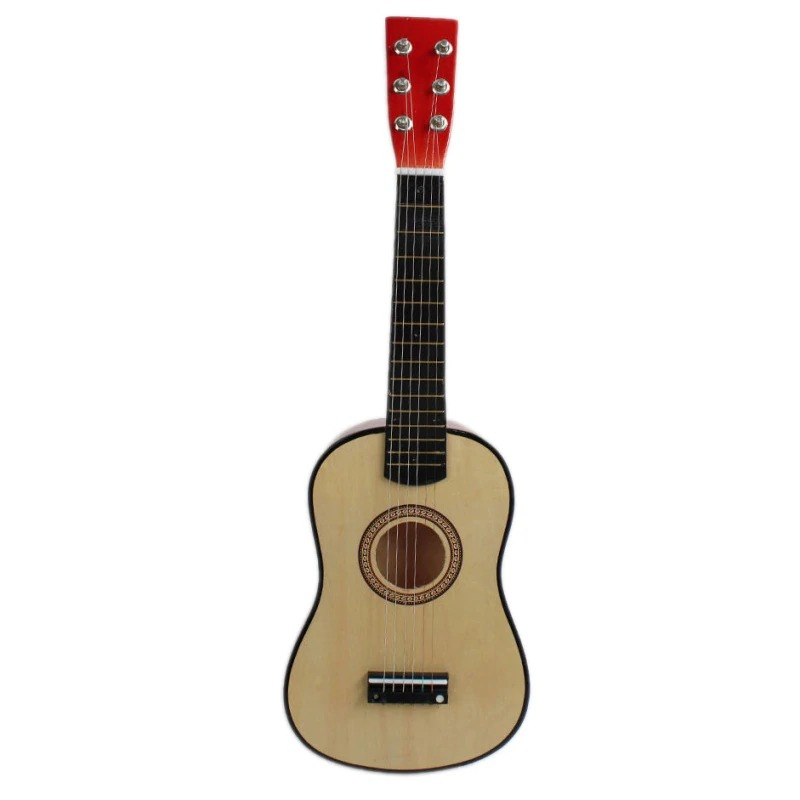 6 Strings Children Wooden Acoustic Guitar Musical Instrument Toy 23 Inch