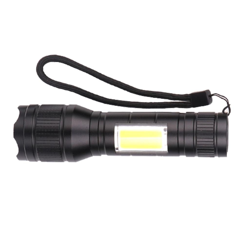 Military LED Zoom-able Mini Flashlight Multicolor