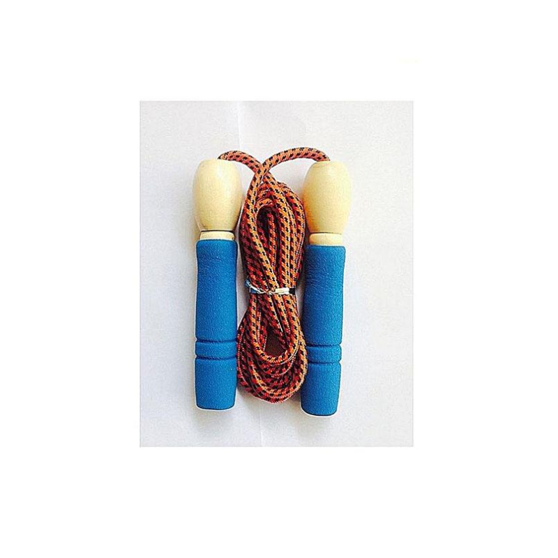 Wooden Handle Skipping Rope - Blue