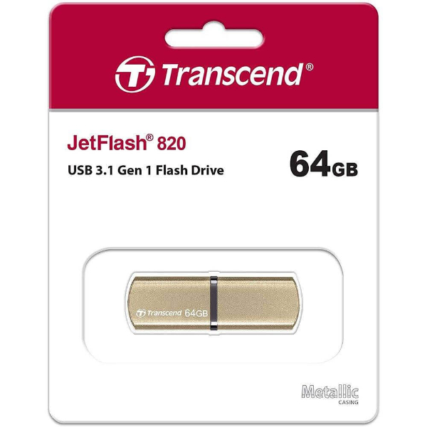 64GB Transcend JetFlash 820 USB 3.1 Speed USB Flash Drive