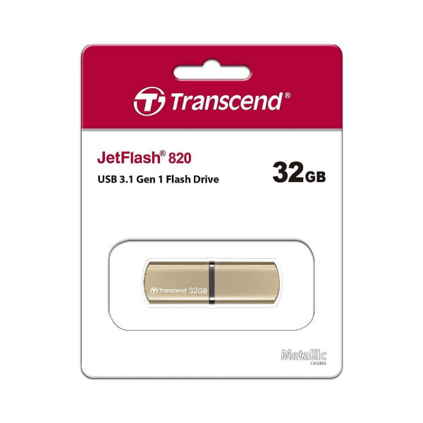 32GB Transcend JetFlash 820 USB 3.1 Speed USB Flash Drive