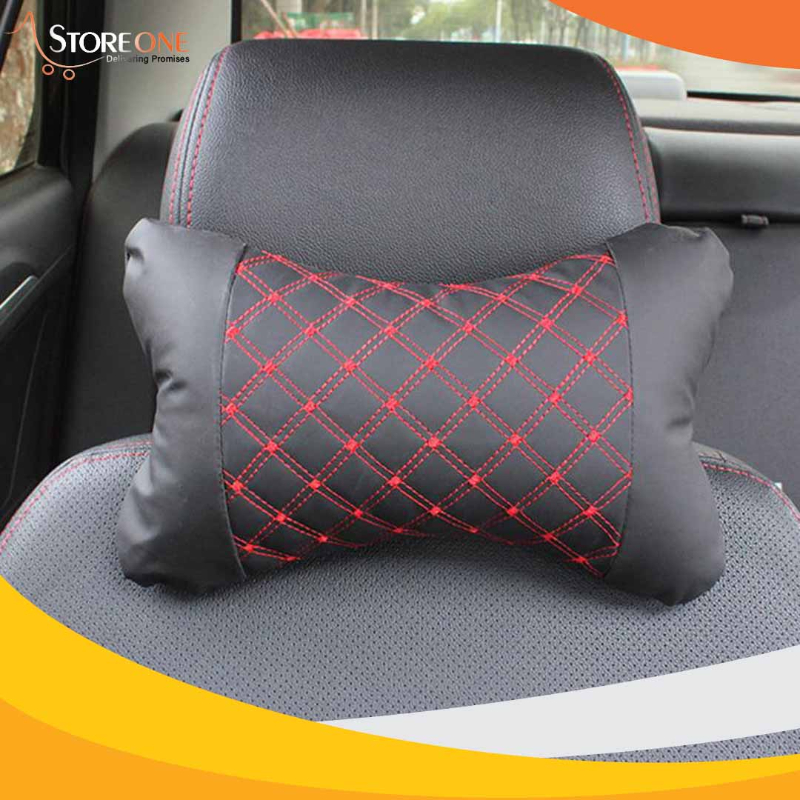 2 pcs Car Seat Pillow Neck Support Travel Pillow Breathable Car Head Neck Rest Cushion Headrest Auto Car Safety Pillow black Each