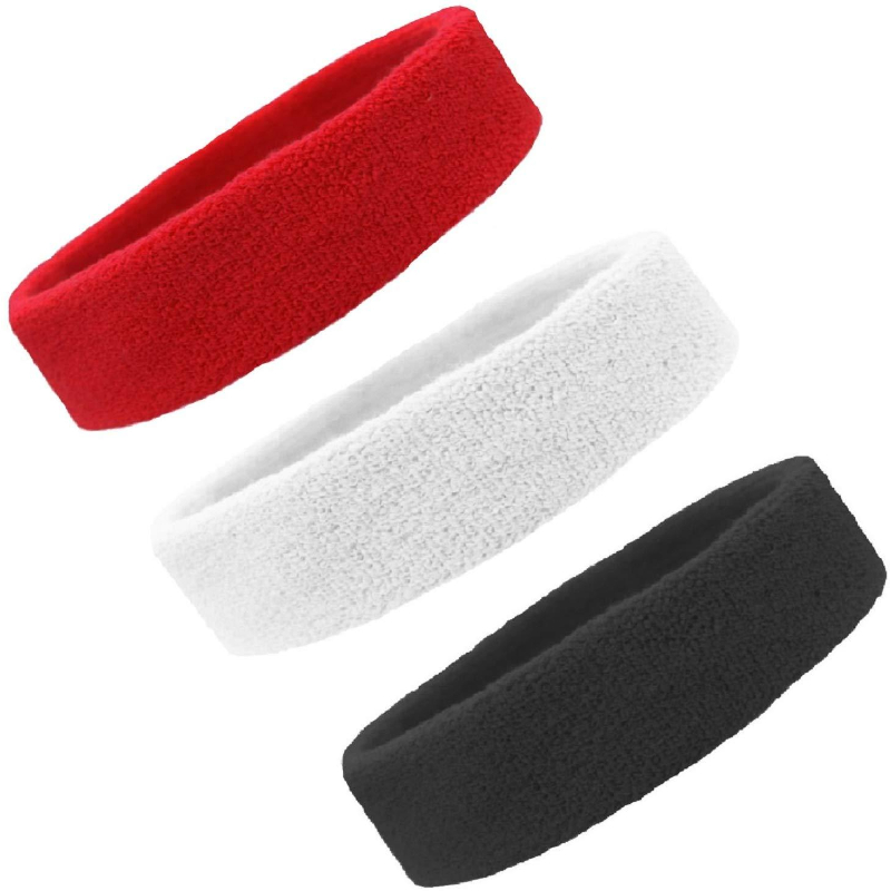 3Pieces bands Set Headbands for Women Men Elastic Headband Sports Sweatbands
