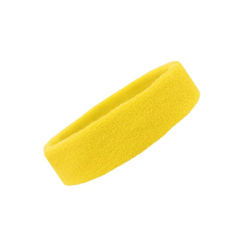 Headbands Tennis Running Unisex Athletic Basketball Head Gear - Yellow