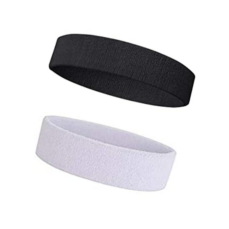 Sweat Headbands for Men Sweatbands for Mens Headband Running Sweat Bands Headbands Men Workout Sports Hairband for Men Thin Fitness Gym Yoga Men Headband Pack Of 2