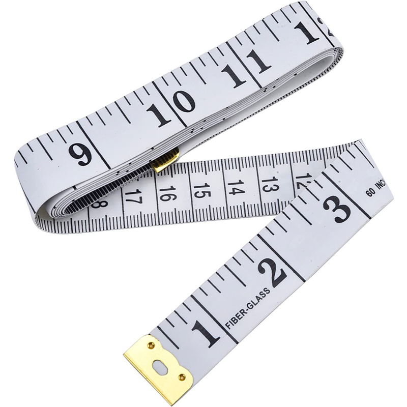 Soft Tape Measure Double Scale Body Sewing Flexible Ruler for Weight Loss Medical Body Measurement Sewing Tailor Craft Vinyl Ruler, Has Centimetre.