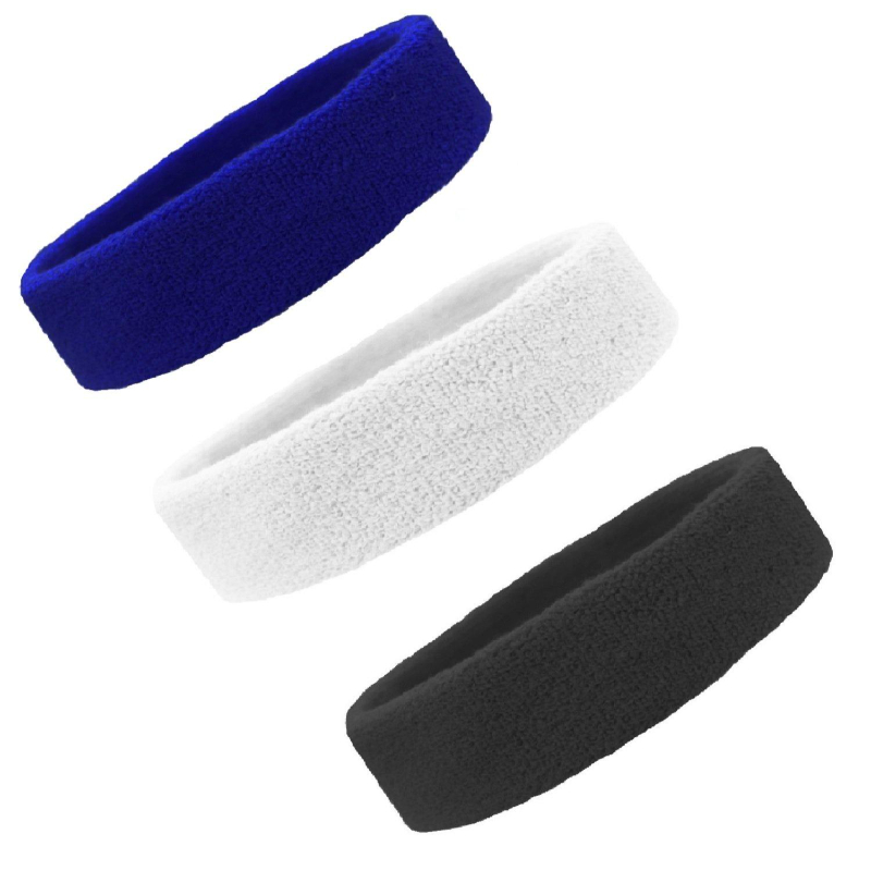 3 Pieces bands Set Headbands for Women Men Elastic Headband Sports Sweatbands