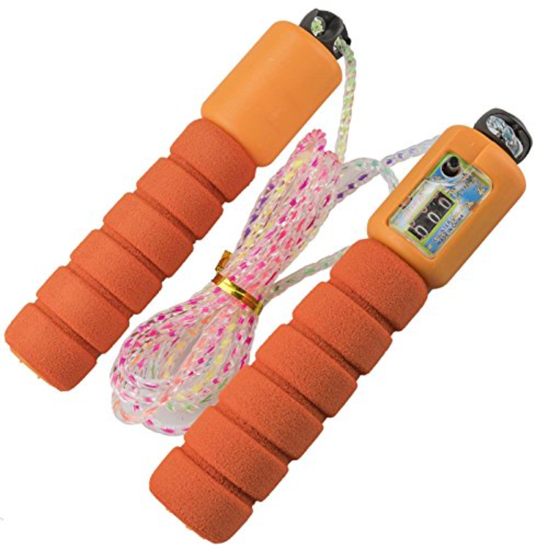 Skipping Rope, Digital Skipping Jump Rope with Counter Timer for Fitness, Conditioning & Fat Loss, Ideal for Crossfit, Boxing, Interval Training,