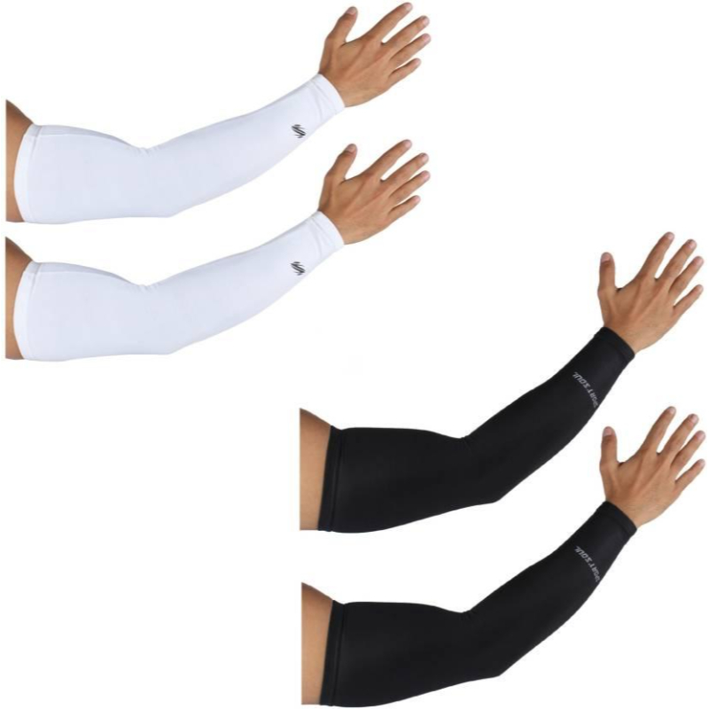 Pack Of 2 Arm Sleeves For Men & Women Uv Protection Arm Hand Gloves Riding Gloves