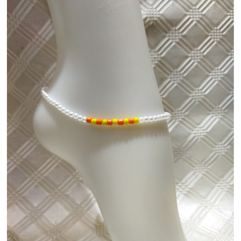 New White Pearl beads anklet for girls style