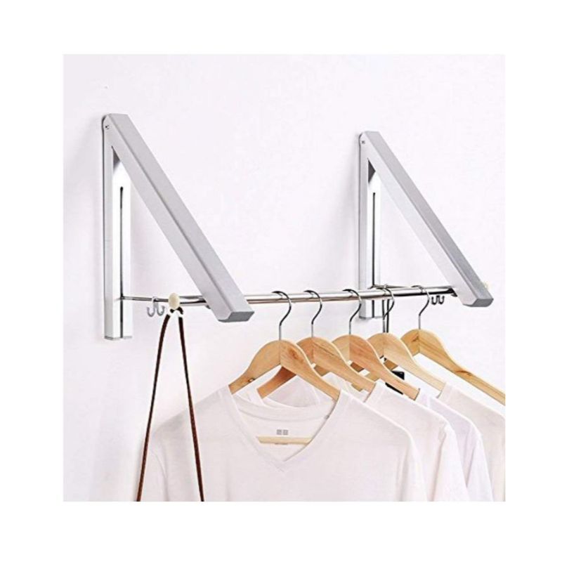 Pack Of 2 - Retractable Indoor Clothes Hanger