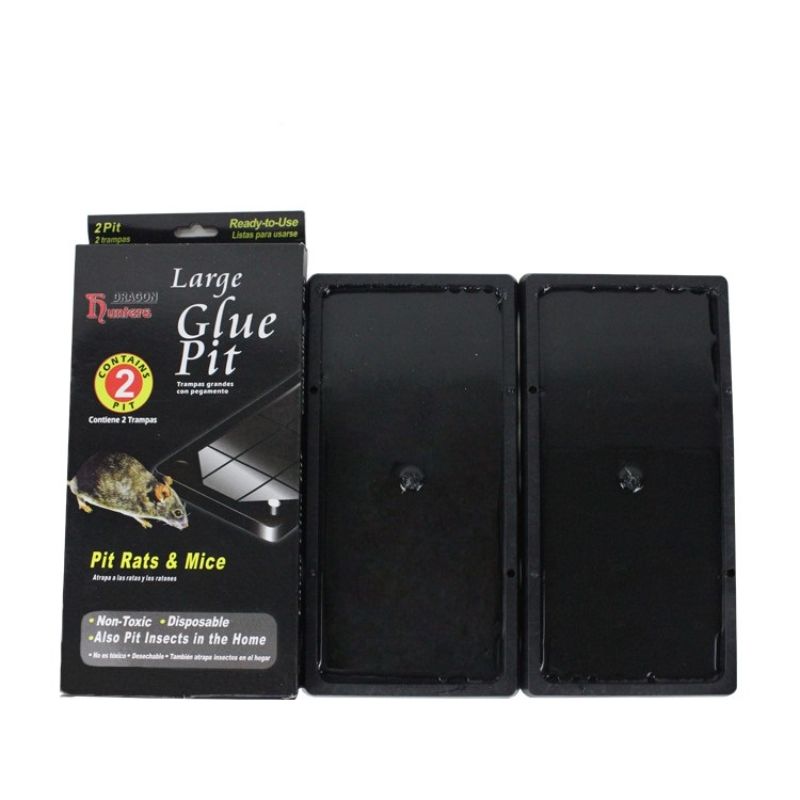 Pack of 2 - Glue Pit Poison Free Adhesive Mouse Glue Traps