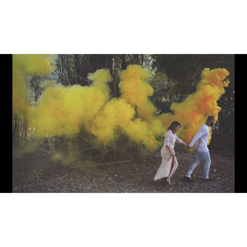 Artificial Color Smoke Bomb For Photography Effect, Parties, Wedding -- 60 Seconds Timing