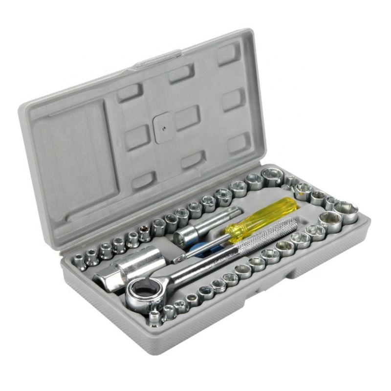 40 Pieces Combination Socket Wrench Set Tool Kit