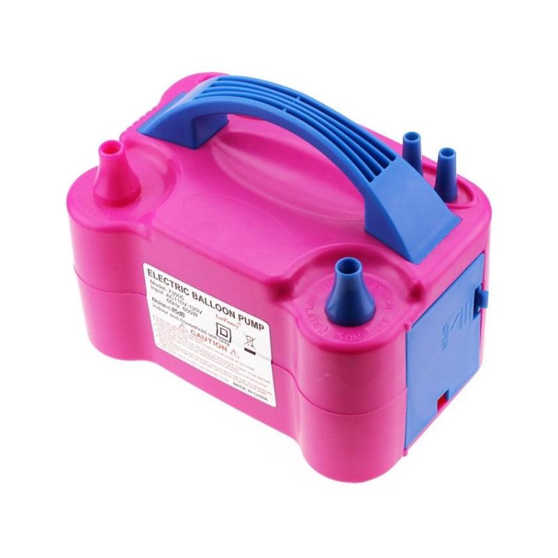 Dual Nozzle Electric Balloon Pump - Pink
