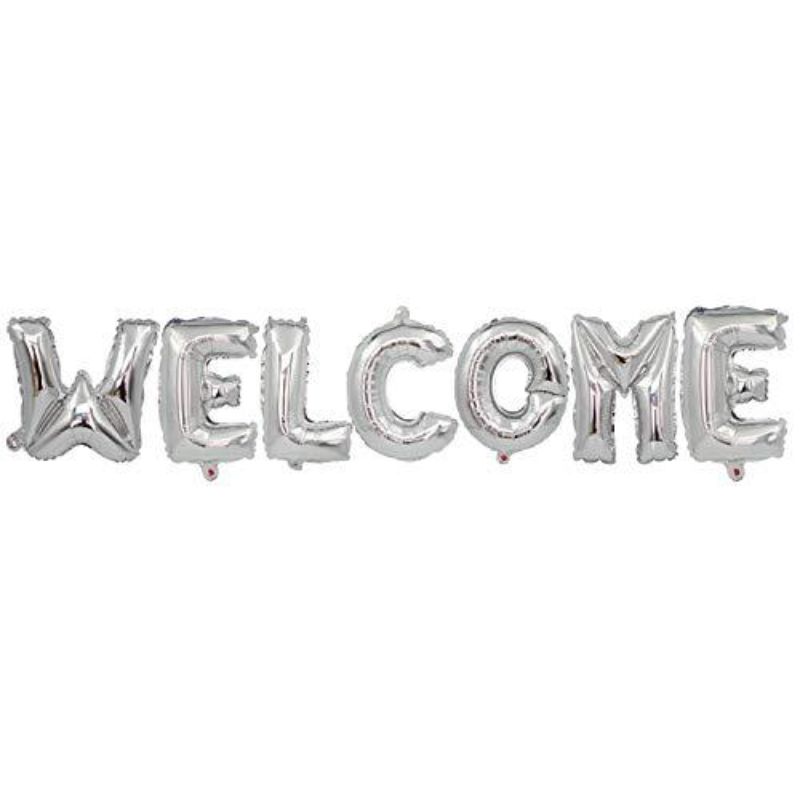 Welcome Alphabet Letter Foil Balloons Birthday Party Supplies