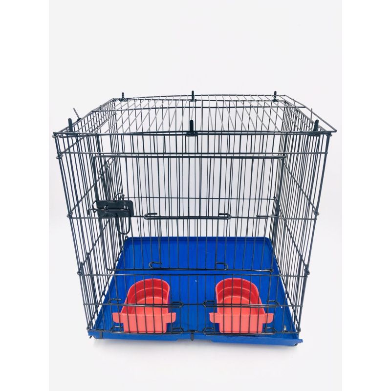 Collapsible Foldable Portable Cage for Pet birds (12 x 15 x 15 inches. L x W x H)