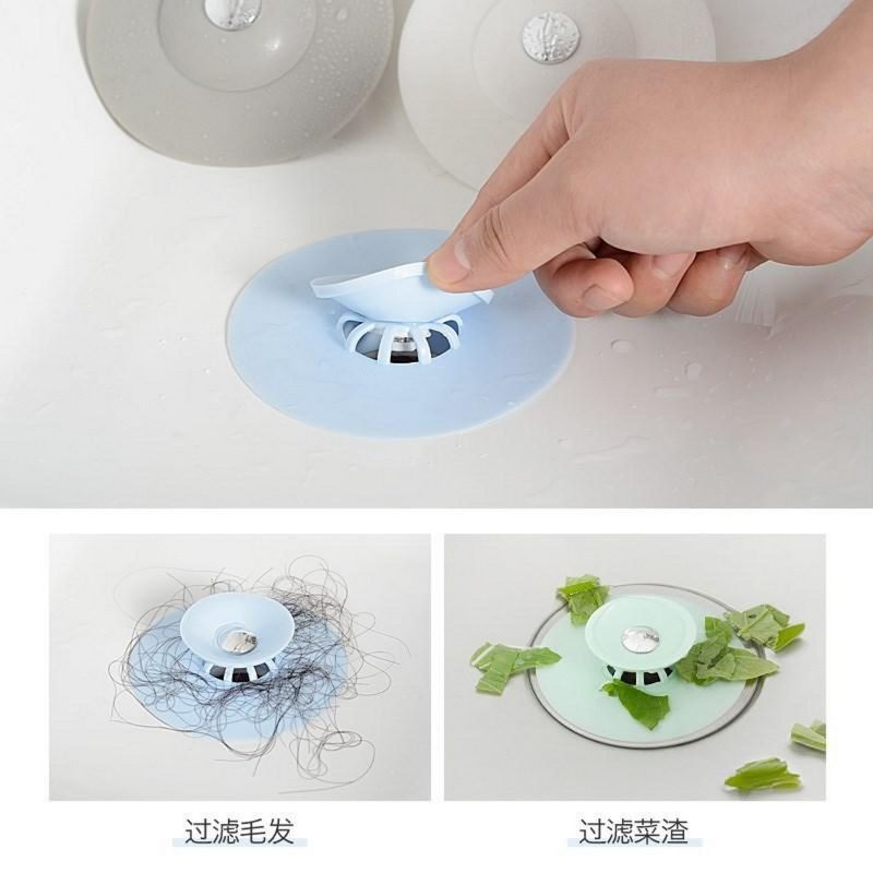 Pvc Sink Basin Shower Drain Stopper Floor Drain Rubber Circle Silicone Plug For Shower Bathtub Plug Bathroom Leakage-Proof Drain