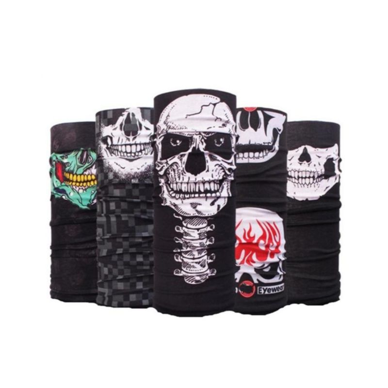 Pack of 6 - Assorted design Skull Mask Bandana