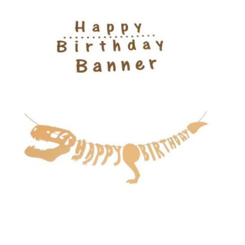 Dinosaur Birthday Party Decoration Banner