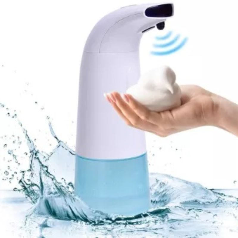 Automatic Induction Touchless Foaming Soap Dispenser, Battery Operated Washing Hands Machine Touchless Foaming Infrared Motion Sensor Hands-Free Soap Pump Dispenser for Kitchen Bathroom