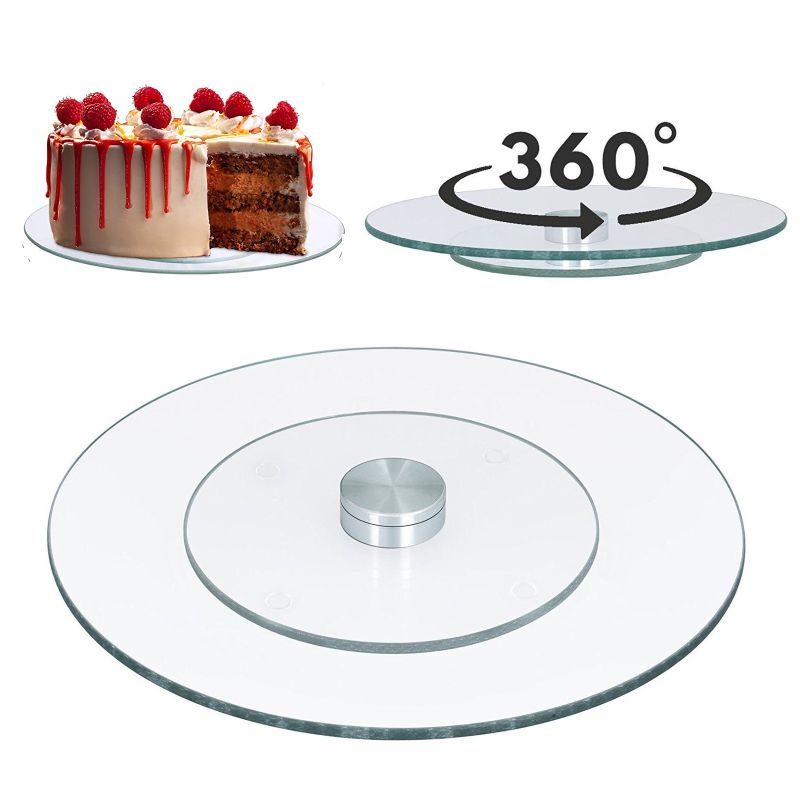 Multifunctional Round Turntable For Serving Cake/Fruits/Desserts & Decorating Cakes, DIY Baking Rotating Tray