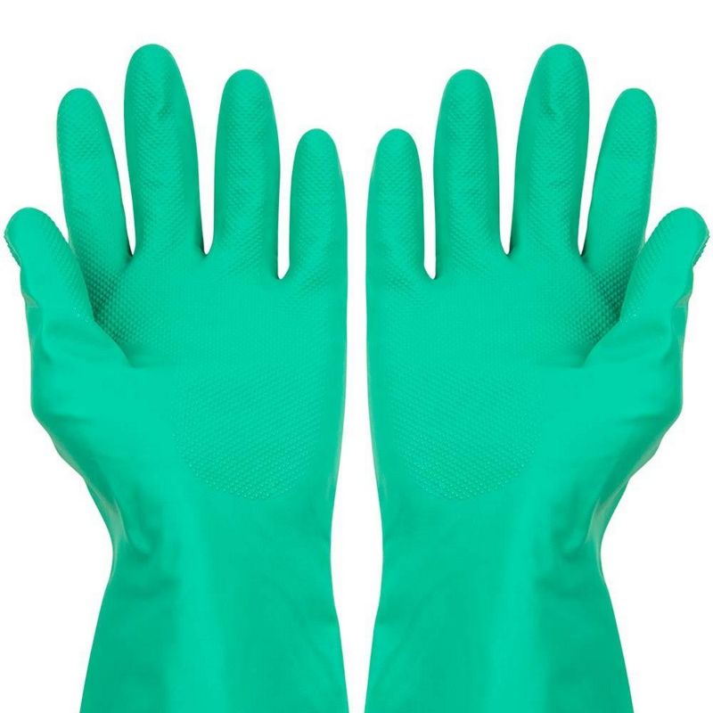 Pack of 2 - Chemical Resistant Gloves Anti-Corrosion Gloves, Industrial Rubber Gloves Acid Alkali Resistant Anti-Corrosion Workplace Safety Gloves