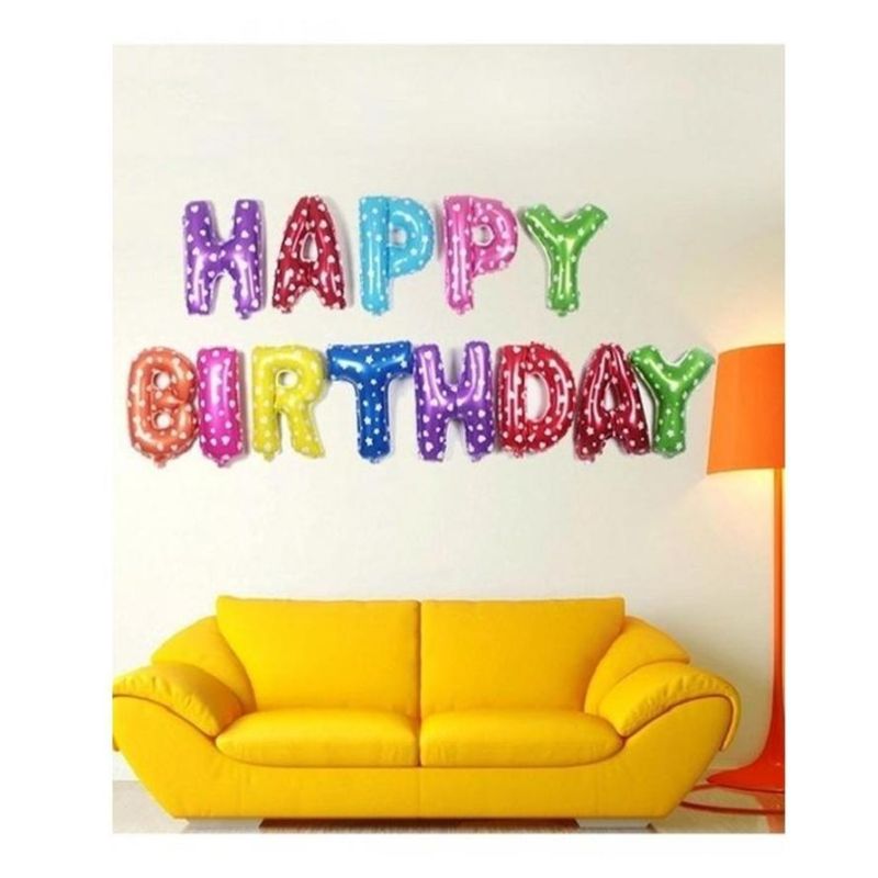 Pack of 13 - Happy Birthday Alphabets Banner