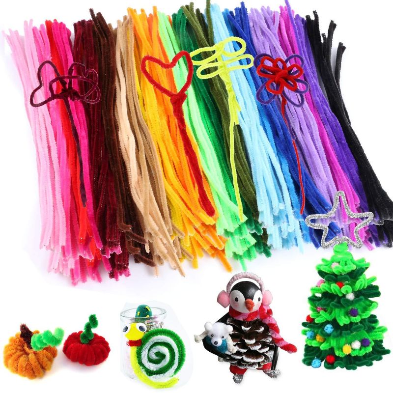 Pack of 50 Chenille Stems for DIY School Art Craft Projects